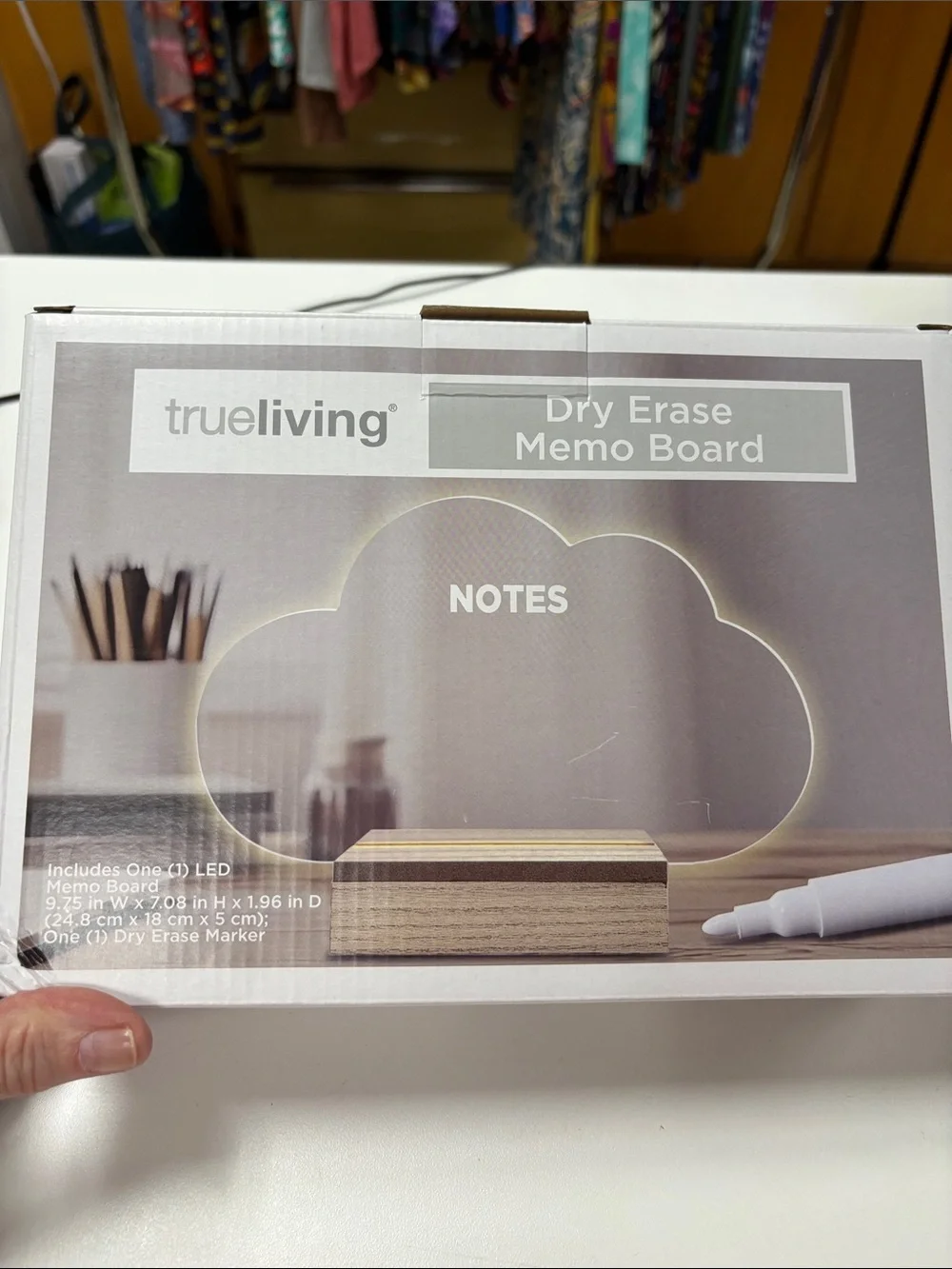 Cloud Dry Erase Memo Board in Clear